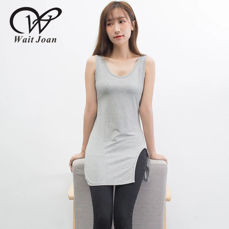 

New Summer Sexy Top Underwear Women Tank Top Women Clothes 2019 Long Tank Tops Streetwear Black White Ladies Festival Tops WJ150