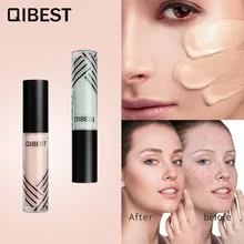 

QIBEST Ultra-silky Concealer 6 Colors Options Cover Spots Acne Marks Dark Circles Lip Base Makeup Brighten Whitening Skin Pores