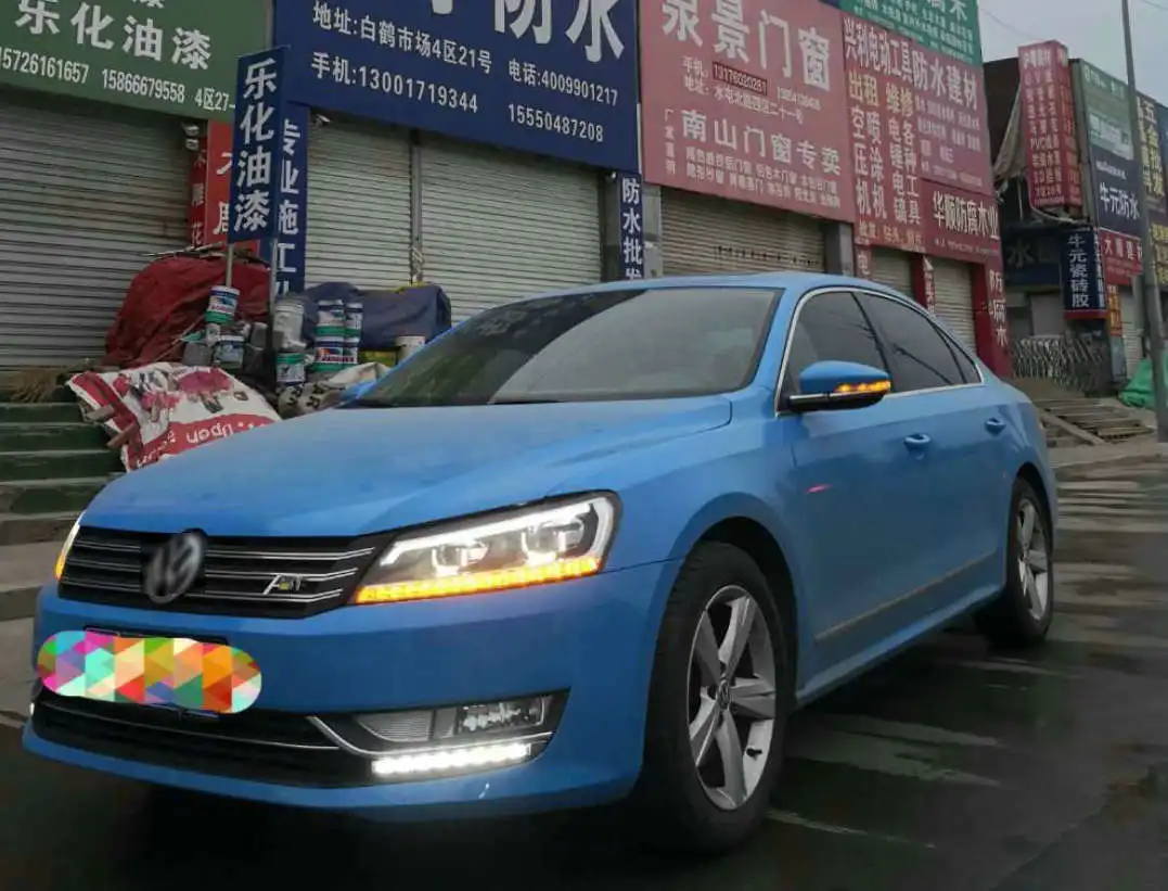 2 комплекта Автомобильный светодиодный DRL для VW Passat B7 2012 2013 дневные ходовые огни дневного света Противотуманные фары