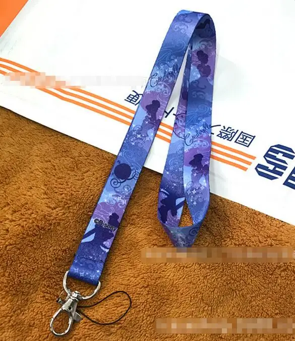 

Free Shipping 10 pcs Cartoon Cinderella Princess Mobile Phone Neck Straps Neck Strap Key Chains Lanyard WW-29