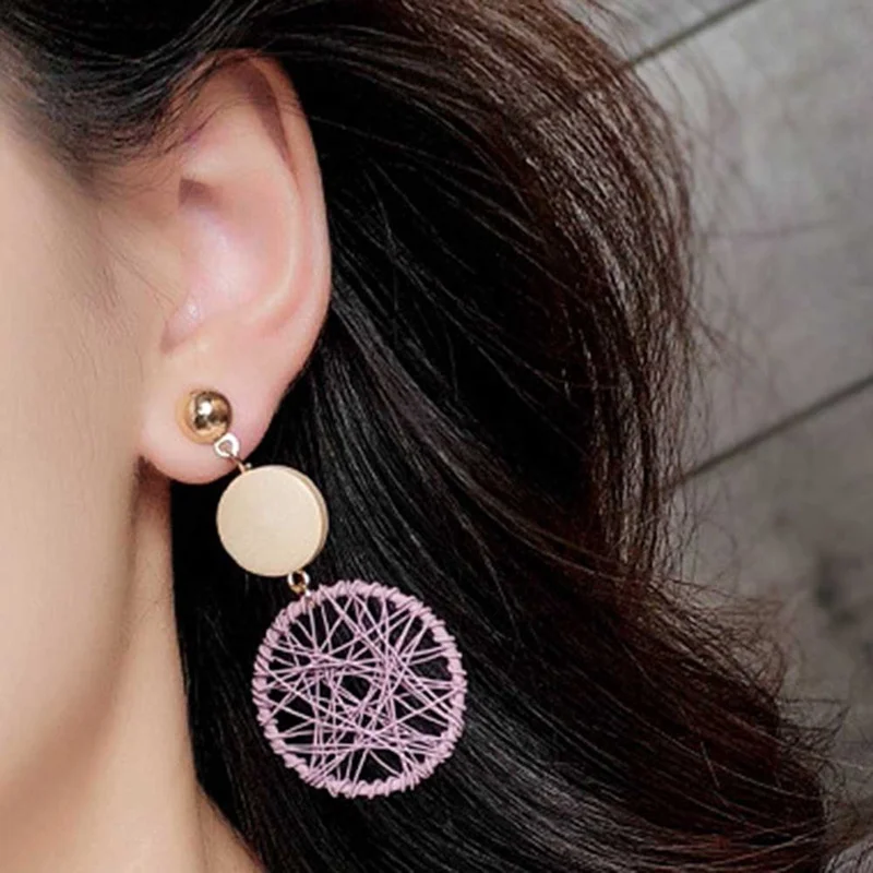 

Jewelry Bohemian Hoop Earrings Women Fashion Big Circle Earing Women Statement Earrings Party Wedding Brinco