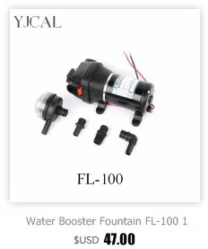 Водяной бустер фонтан DP-160 12 В Высокий мембранный насос давления сабельный самовсасывающий RV Yacht фильтр для аквариума аксессуары
