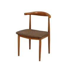 Имитация дерево, кованое железо Рог стул спинка стул простой чай с молоком десерт магазин ресторан кофе стул 2 штуки от продажи