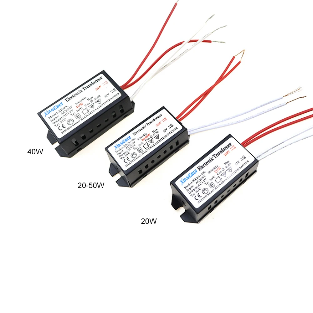 Электронный трансформатор AC220V для AC12V для галогенная лампа с украшением в виде кристаллов светильник G4 светильник лампы 20 Вт 40 Вт 60 Вт 80 Вт 105 Вт 120 Вт 160 Вт 180 Вт JQ