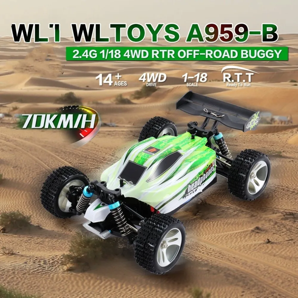WLtoys 1/18 2 4G полный пропорциональный пульт дистанционного управления 70 км/ч высокая