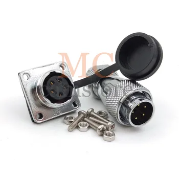 

WS16 5pin Industrial Connector, 5core waterproof connector, power cable automotive waterproof connector 5wire solder plug socket