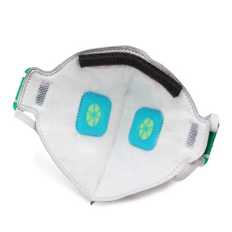 Пылезащитная маска с активированным углем, двойной дыхательный клапан, защитные маски, Пылезащитная маска, вторая рука, дымовая маска