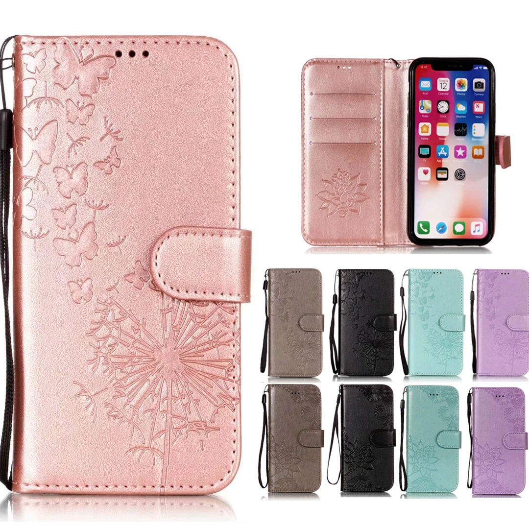 

3D Dandelion Leather Case For Samsung Galaxy J3 J5 J7 2016 A3 A5 2017 EU Prime J4 J6 J8 J2 Pro 2018 Book Style PU Phone Cases