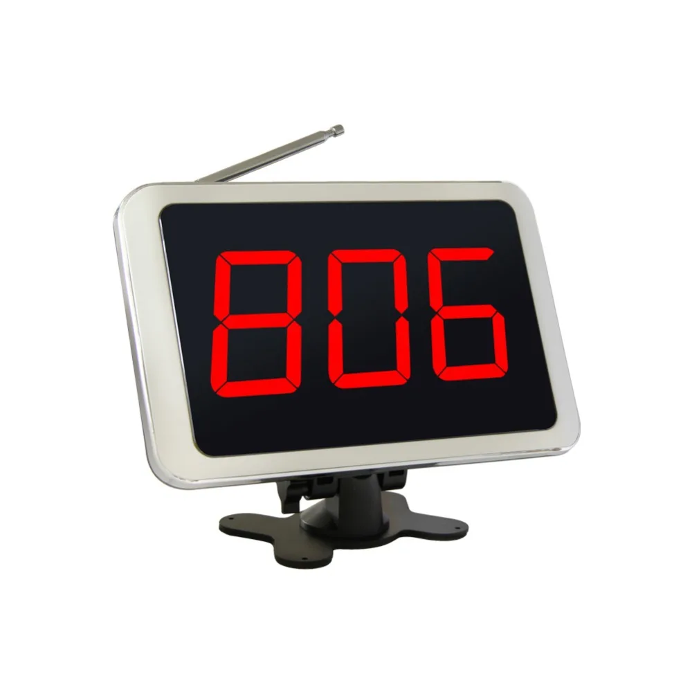 SINGCALL Restaurant, Coffee Shop, Hospital Calling System, 1 Fixed Receiver with 5 Wireless Calling Single Buttons