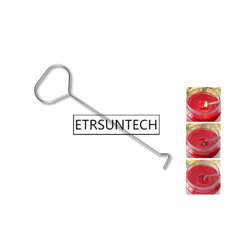 300 шт. 21 см нержавеющая сталь вытушить свечи фитиль ковш крюк Серебро масла лампы Snuffers триммер ножничный ручной инструмент