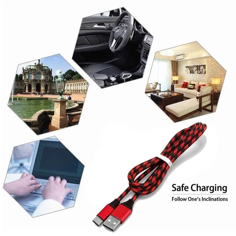 New-0-2M-1M-2M-3M-Nylon-Braided-USB-C-Type-C-Charging-Mobile-Phone-Cables (2)