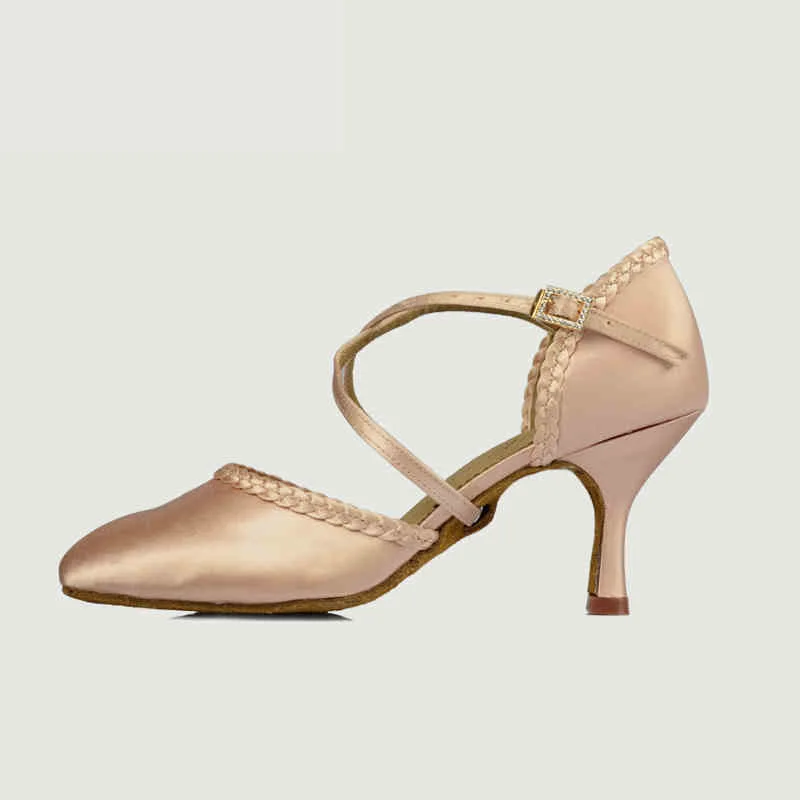 20161210_091520_001Ballroom Dancing Shoes Fitness Breathable Ladies Aerobics Shoes Adult Sports Closed Toe Brown Modern Women Social Square dance Sneakers Discounts