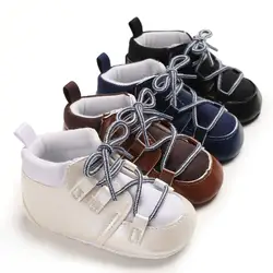 Детская обувь, мягкая подошва, детские детская повседневная обувь на возраст от 0 до 18 месяцев, весенне-Осенняя детская Обувь унисекс из