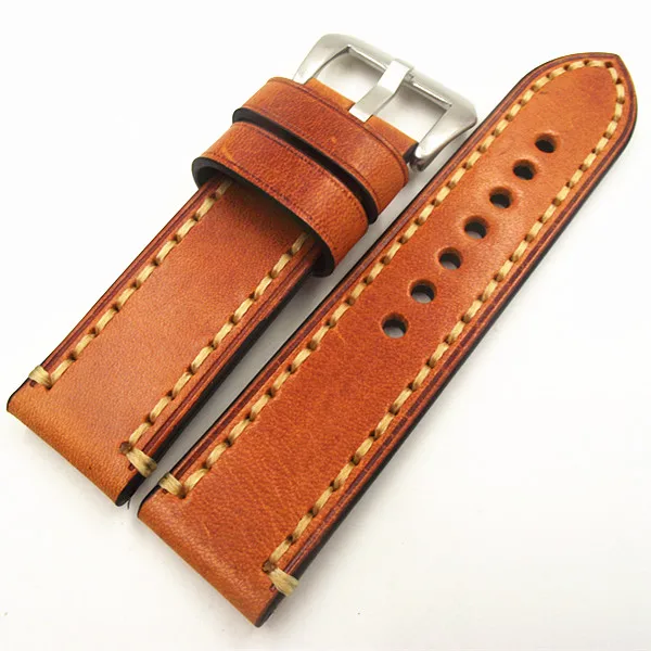 Beste 1 STKS 20 MM 22 MM 24 MM 26 MM lederen Koe lederen horloge band man horloge bandjes 171114WS