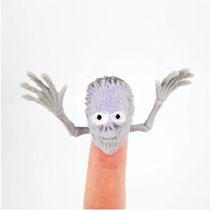 6 шт./компл. Zombie Monster Fright Ghost Head вечерние куклы забавные мультяшные пальчиковые