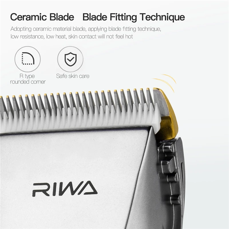 RIWA X9 перезаряжаемая машинка для стрижки, профессиональная машинка для стрижки волос, Мужская машинка для стрижки волос, бритва, титановое керамическое лезвие