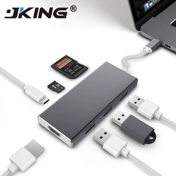 

TYPE C to HDMI 4K/ USB3.0 / SD Card/TF Card/PD Adapter USB C converter for Laptop for MacBook,ChromeBook Pixel Huawei MateBook