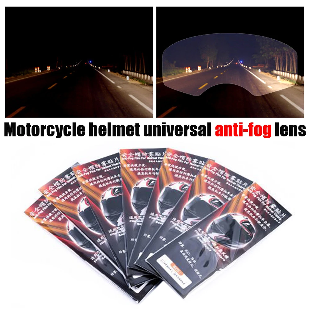 Универсальный прозрачный противотуманные накладки для мотоцикла с полным лицом шлем универсальный для K3 K4 AX8 LS2 HJC MT линза шлема противотуманные Флим