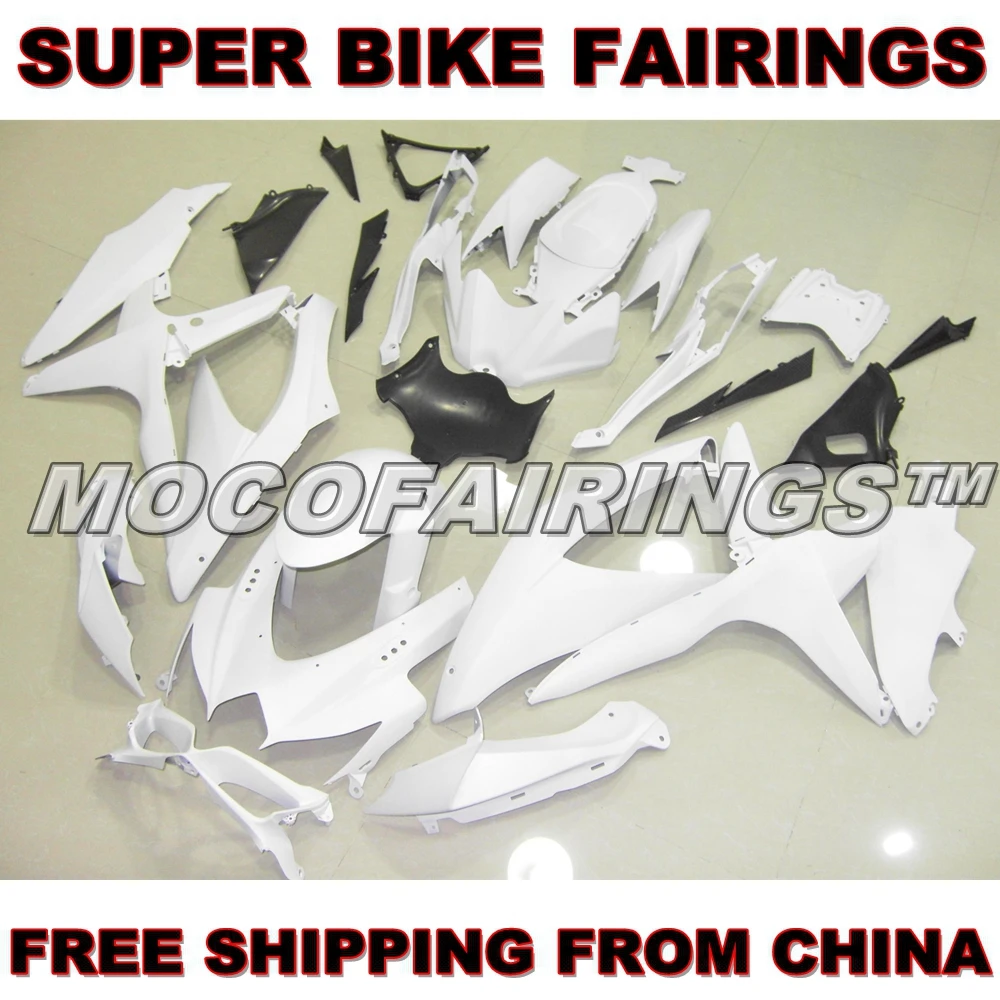 

Motorcycle Unpainted ABS Fairing Kit For Suzuki GSXR GSX-R 750 600 2008 2009 2010 K8 Fairings Kits Bodywork Pieces