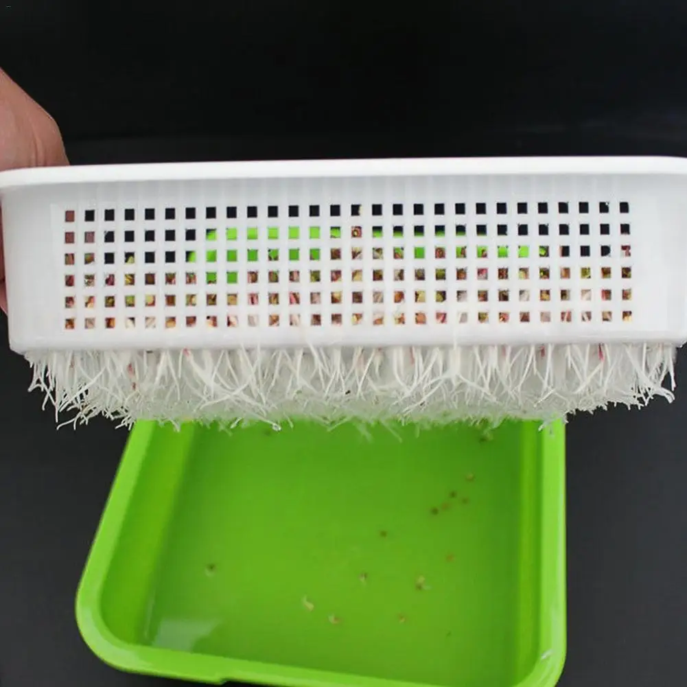 Hydroponics Seedling Tray Sprout Plate Hydroponics System To Grow Nursery Pots Tray Vegetable Seedling Pot Plastic Nursery Tray