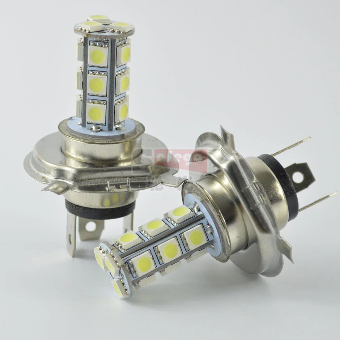 

2pcs H4 18 LED 5050 SMD White for Car Auto H4 led headlight Light Source Fog Headlight Parking Driving Lamp Bulb DC12V