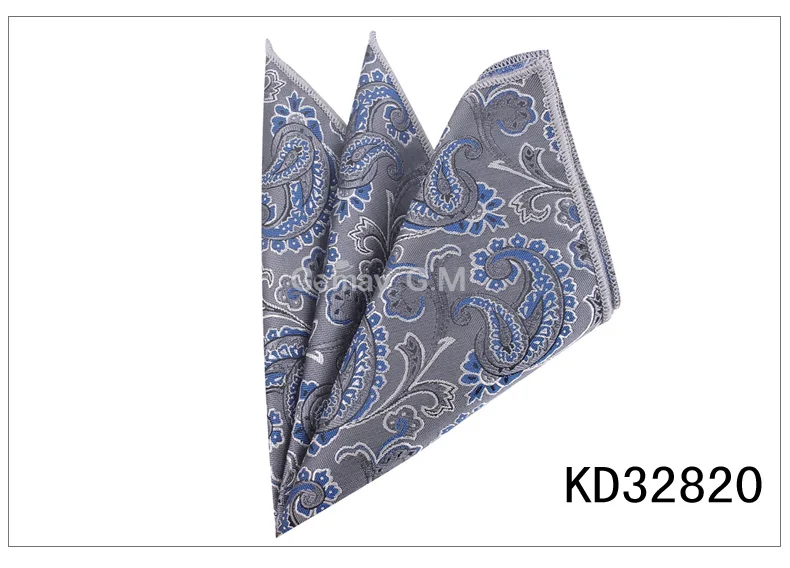 Мода Пейсли нагрудный платок Цветочный платок для костюмы 23 см* 23 см Платки для Для мужчин Для женщин Брендовые костюмы карман Полотенца носовой платок - Цвет: KD32820