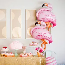 Большой Фламинго воздушные шары фольгированный детский душ надувной баллон гелия с днем рождения свадьбы летней вечеринки украшения