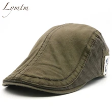 Высококачественный Британский ретро хлопоковый берет мужской армейский зеленый козырек плоская мужская шапка Регулируемая Кость шапка boina Gorra классические шапки