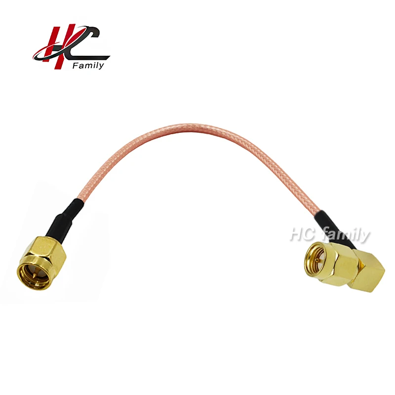 

Extension SMA right angle SMA Male plug to straight SMA Male plug RG-316