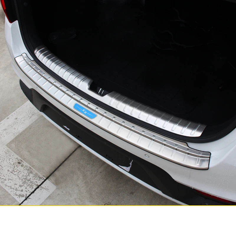 Lsrtw2017 защита багажника автомобиля из нержавеющей стали для kia rio k2 - Название цвета: both 1