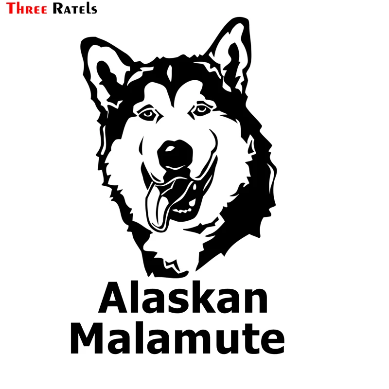 

Three Ratels TZ-1197 20*12.7cm Alaskan Malamute 1-5 pieces car sticker funny car stickers auto decals removable