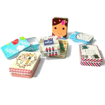 

Mini Tin Metal Box Sealed Packing Boxes Jewelry, Candy Box Small Storage Cans Coin Earrings Headphones Gift Box 9*6.5*2.8cm