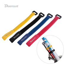 4PCS Deemount Bicycle Nylon Hook/Loop Tape Self Adhesive Strap Bike Cable Thread Tie Pump Bottle Band Cycling Flashlight Bandag
