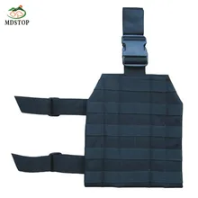 Mdstop preto molle gota perna plataforma tático engrenagem caça/paintball/airsoft com fivela de liberação rápida(China)