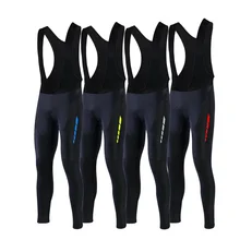 Pro длинные брюки для велоспорта с нагрудником 4 цвета велосипедные брюки гоночный велосипед гелевые брюки