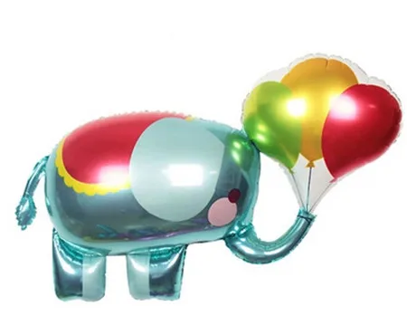 2pcs 110cm Baby Elephant With Balloons Ballon The 1st Birthday