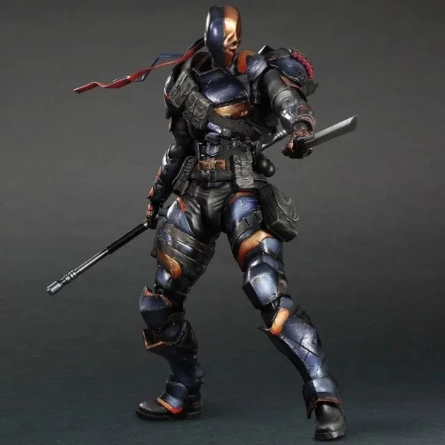 HKXZM фильм фигурка 25 см Бэтмен: Аркхэм Deathstroke подвижная ПВХ Коллекционная модель