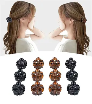 

Fashion 12pcs Women Girls Hair acrylic Mini crab Claws Clips Jaws Clamps Summer Hair Grips Styling hairpin Kids Hair Accessories