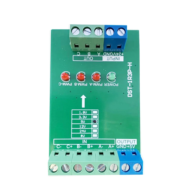 

3Channel Differential Signal Conversion Single-ended Collector Scale servo Encoder Signal High Speed Pulse Signal 2MHZ Voltage