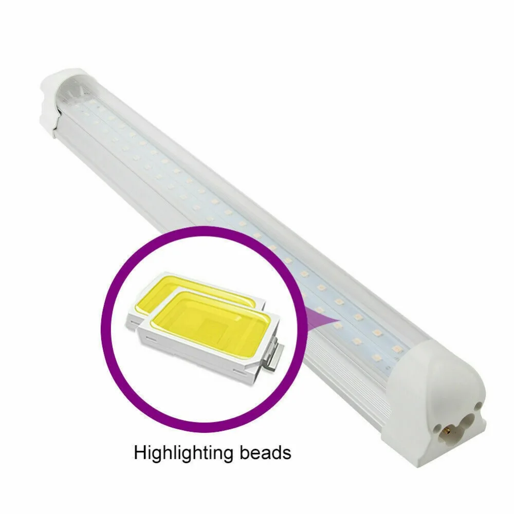 2ft 3ft 4ft LED Grow Light Full Spectrum T8 Tube Lamp Indoor Plant Greenhouse