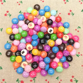 

Set 50-500pcs,resin marble chocolate,Resin kawaii MM beans. Resin Flatback Cabochon for cream phone shell DIY decoration.12mm