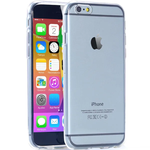 100pcs/lot DHL Wholesale I6/Plus Soft Flexible Clear Back Cover For Iphone 6 4.7inch/5.5inch Plus Crystal Case Slim Pouch | Мобильные