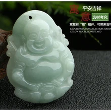 Бирма, светло-зеленый yu Будда Кулон деньги