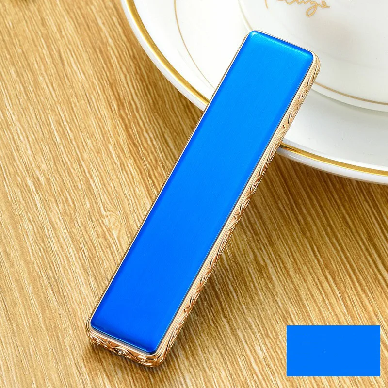 НОВАЯ тонкая металлическая зажигалка Usb для зарядки Электронная маленькая