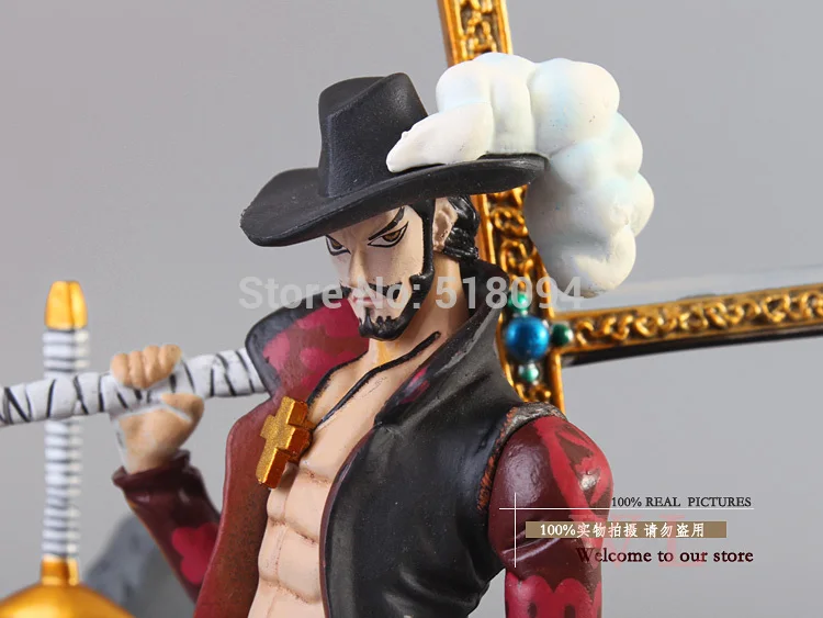 Аниме one piece Dracule Mihawk ПВХ фигурка коллекционная игрушка " 15 см