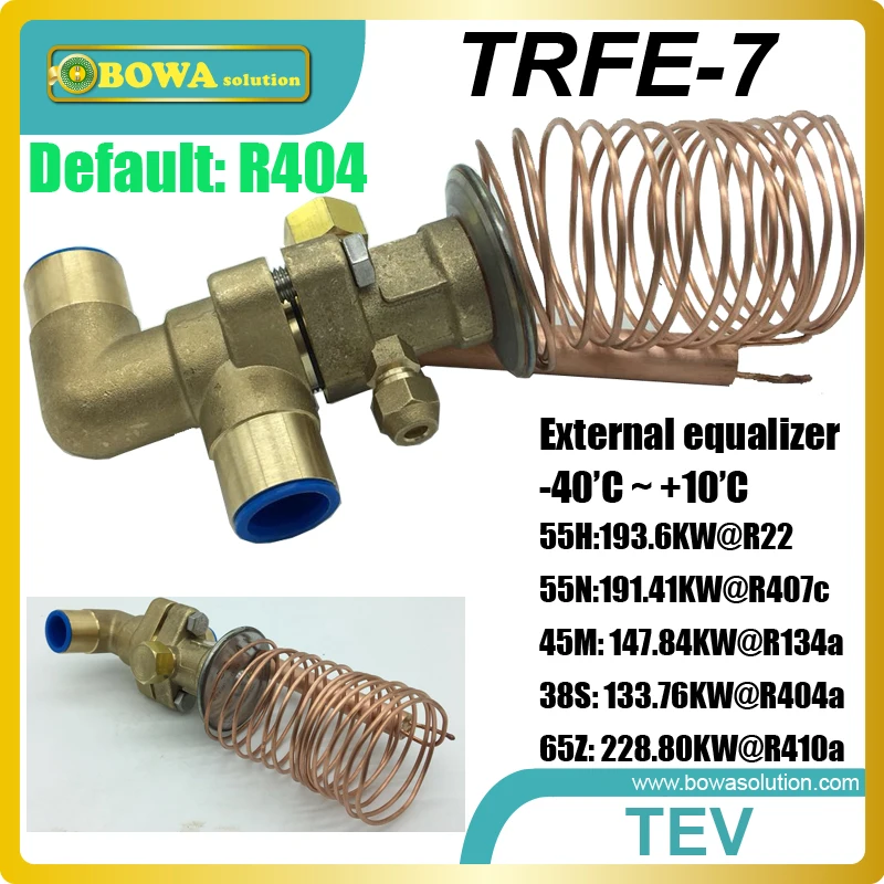 55TR thermostatic expansion valves suitable for screw compressor units, compressor racks and