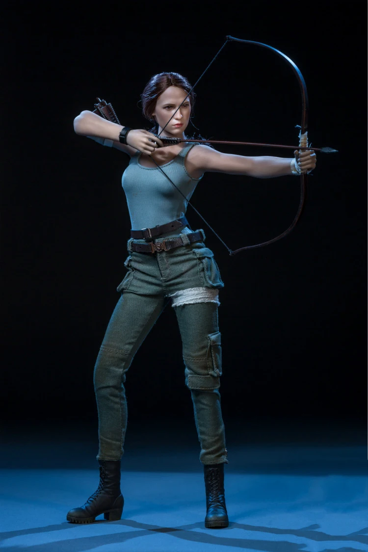 Сбор запасов 1/6 г. Женская фигурка "The Explorer Tomb Raider Lara Croft" с двойной головкой для поклонников подарков