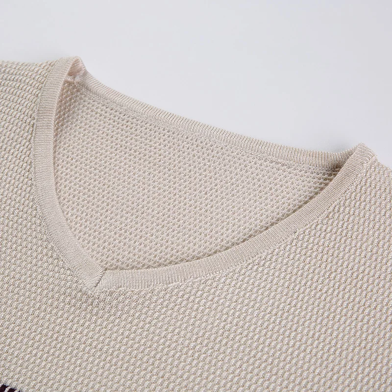 M-4XL свитер Для мужчин Новое поступление Повседневный пуловер Для мужчин осень V-образным вырезом лоскутное качество трикотажные Брендовые мужские свитера плюс Размеры