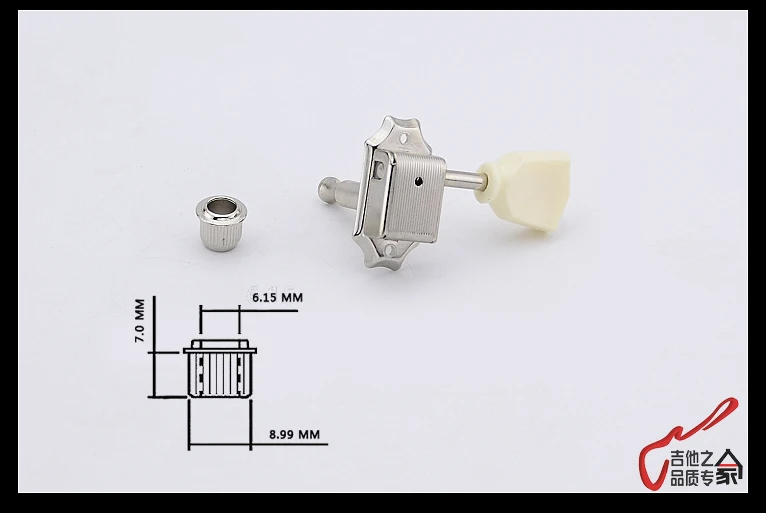 1 Набор гитарная семья 3R-3L Kluson винтажные гитарные головки тюнеры для LP электрогитары никель(#0291) Сделано в Корее