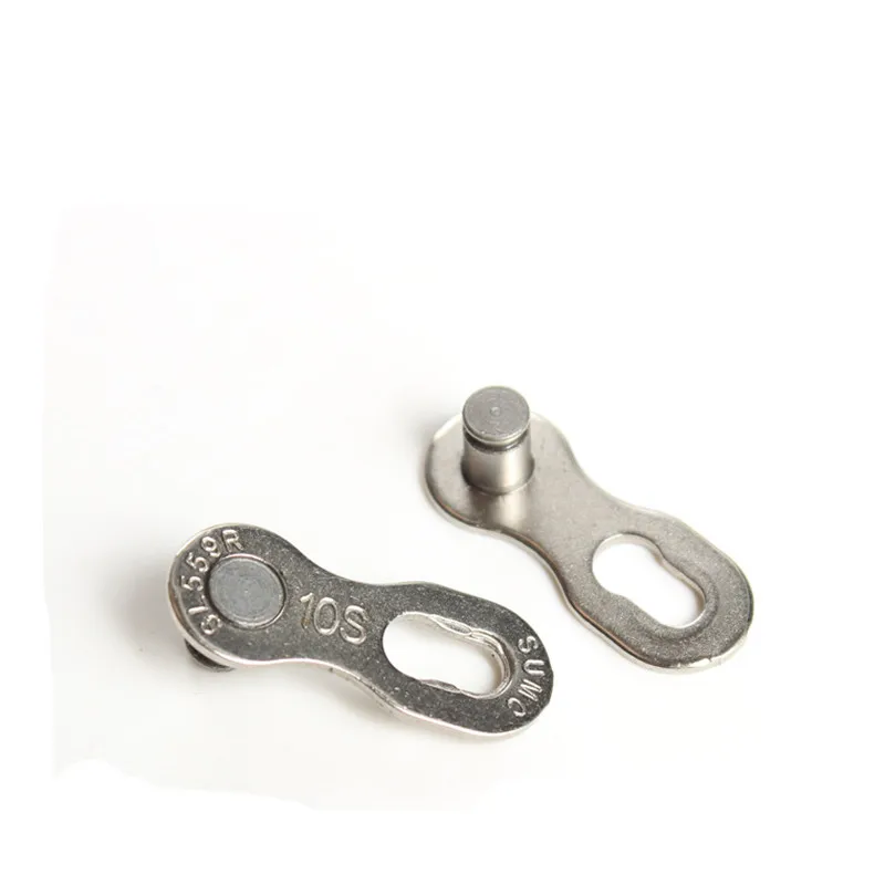 Cheap 1 Pair 6/7/8/9/10/11Speed Bike Bicycle Chain Link Connector Mountain Bike Joints Magic Buttons Speed Quick Master Links parts 3